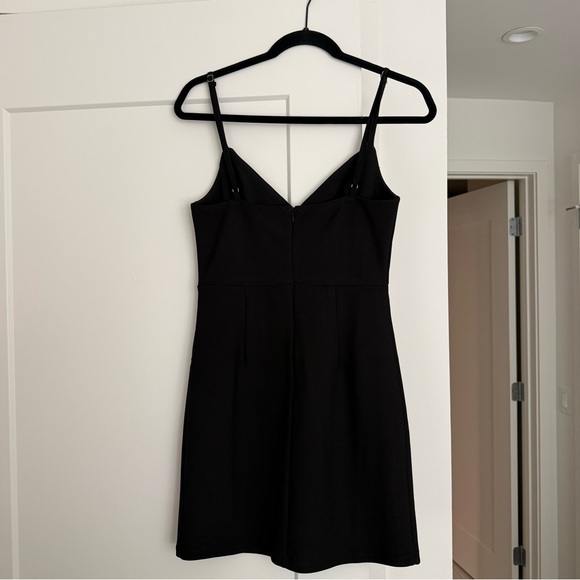 Hello Molly Black Mini Dress with Silver Bow - Picture 3 of 5